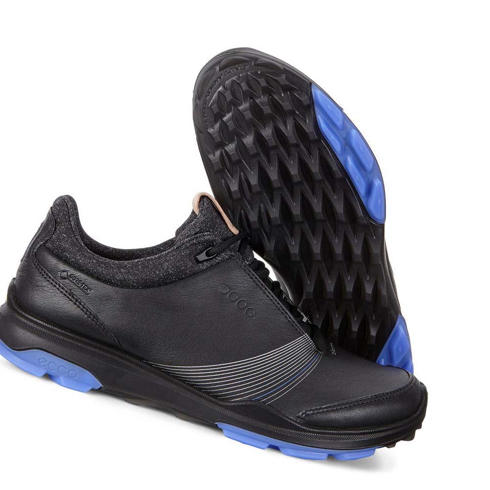 Women's Ecco Biom Hybrid 3 Gtx Golf Shoes Black | USA 128GSO